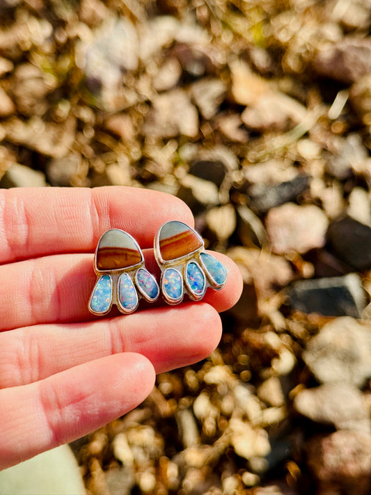 Jasper + Opal Firefly Earrings