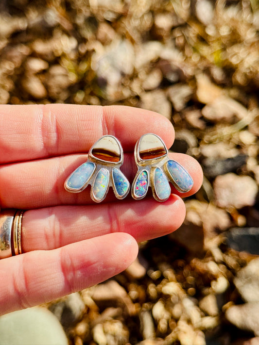 Jasper + Opal Firefly Earrings