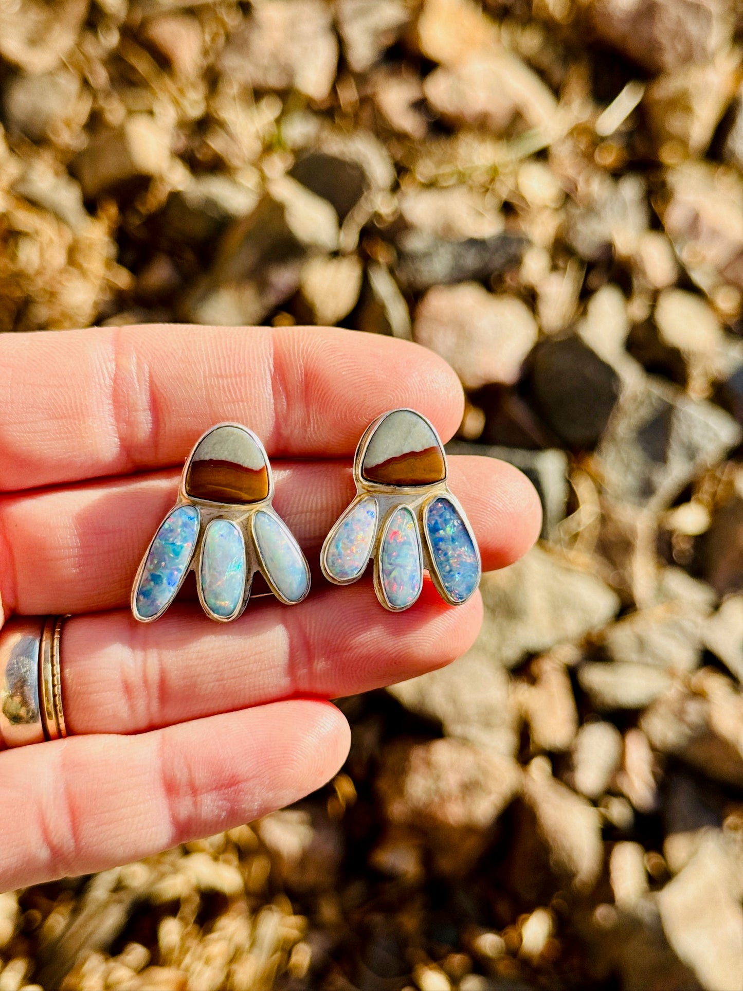 Jasper + Opal Firefly Earrings