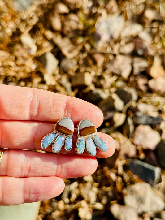 Jasper + Opal Firefly Earrings