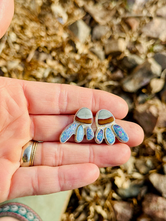 Jasper + Opal Firefly Earrings