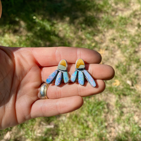 Jasper + Opal Firefly Earrings