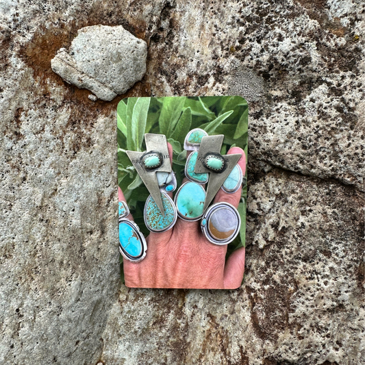 Turquoise Bolt Studs