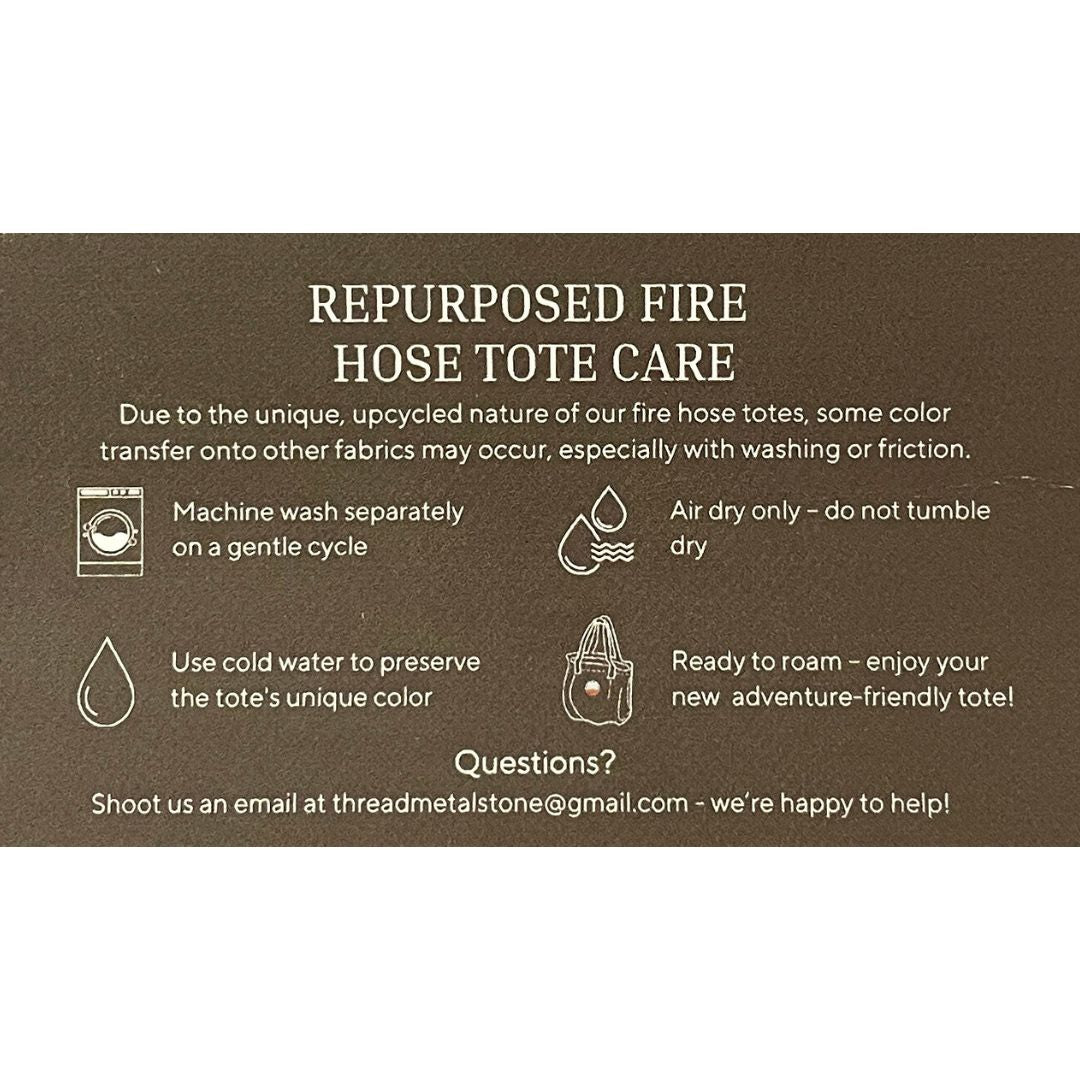 Fire Hose Tote - Two Handle Small Tote