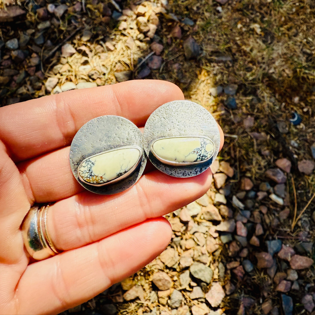 Ivory Creek Variscite Lunar Discs